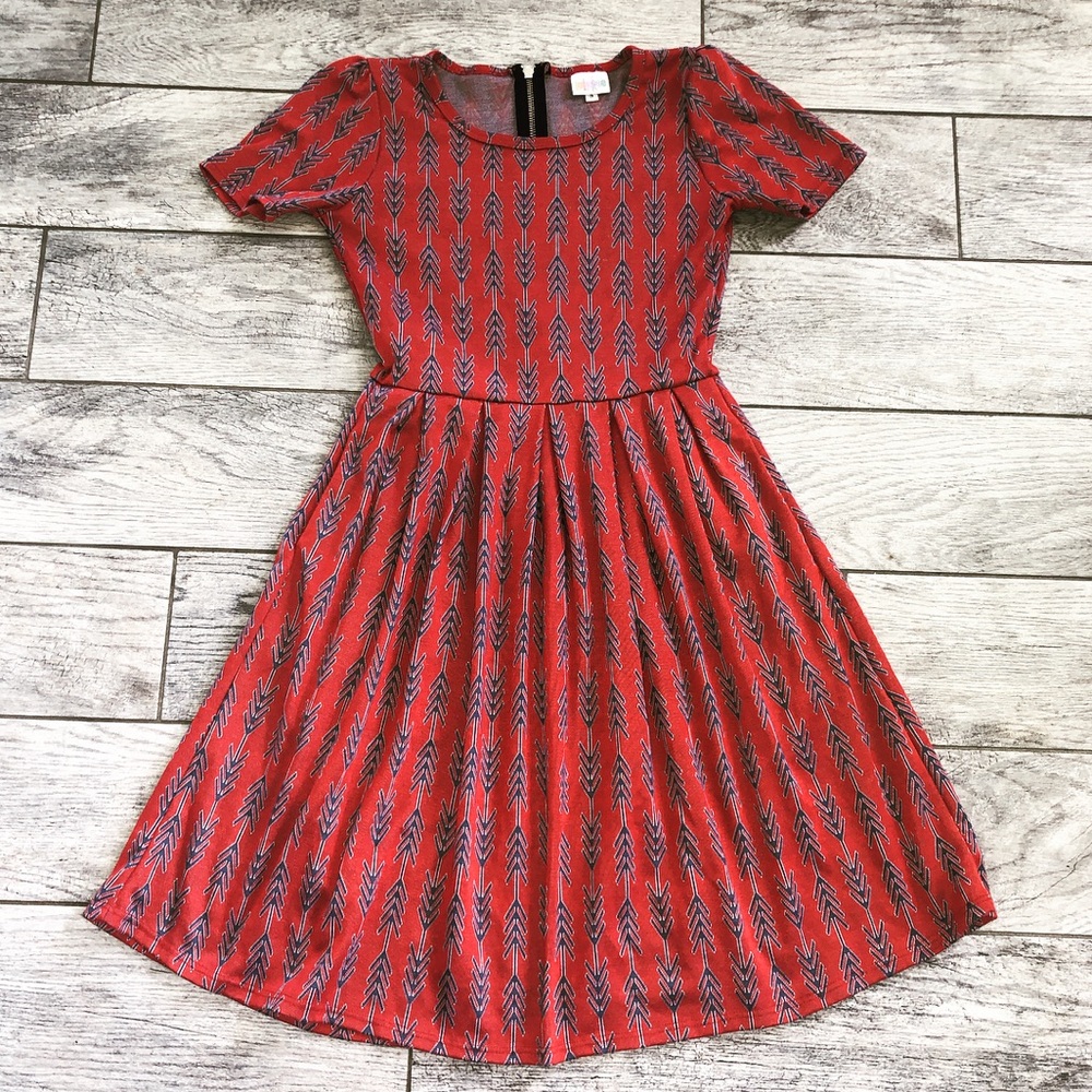 Lularoe Tribal Print Dress With Pockets